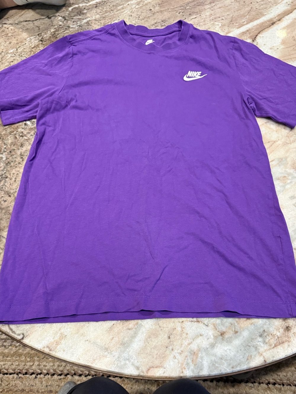 Nike Sportswear Purple Logo Swoosh T-Shirt Men’s M